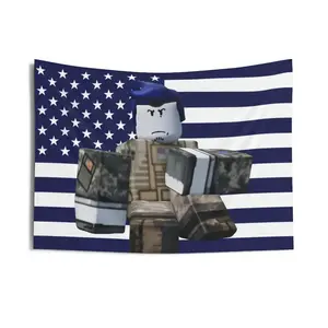 Guest 1337 R Design Patriotic American Flag Wall Tapestry Indoor Home Decor Gift Idea Dorm Room Tapestry