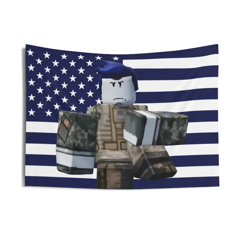 Guest 1337 R Design Patriotic American Flag Wall Tapestry Indoor Home Decor Gift Idea Dorm Room Tapestry