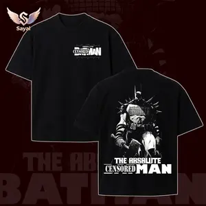 The Absolute Bat Double Printed Oversize Lightweight Acid Washed Tee TV Show Graphic Top Cotton Gift T-Shirt For Comic Lover, Gift T-Shirt For Movie Lover