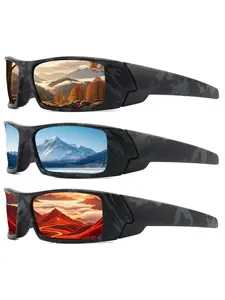 Men Polarized UV400 Sunglasses for Travel Cycling Running Outdoor Sports Eyewear Windproof Sandproof Fashionable Stylish Lightweight Unisex Design with Premium Anti Scratch Lens
