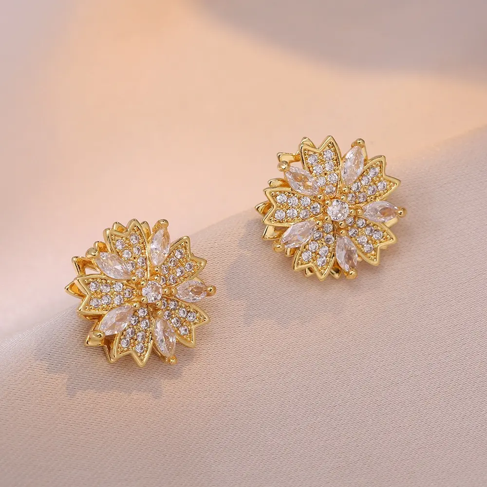 E0673 Golden Earrings