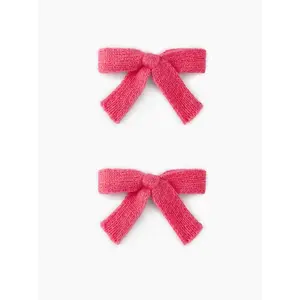 Cider 2PCS BOWKNOT KNITTED HAIR CLIP