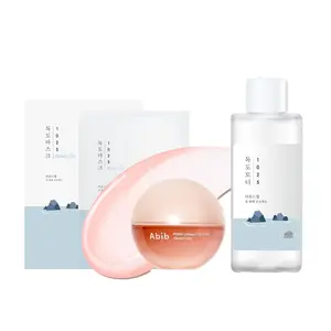 Calabasas Cosmetics Glass Skin Reset Set Ultra-Hydrating Trio with Dokdo Toner Collagen Lip Mask & Soothing Face Masks for Dry Skin Repair