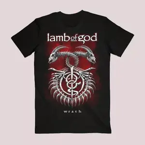 Lamb of God BAND Black Color Cotton All Size T-Shirt Gift For Friend