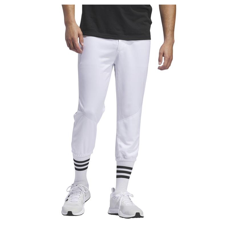 adidas Mens Standard Knee Length Baseball Pants Baseball Casual - White