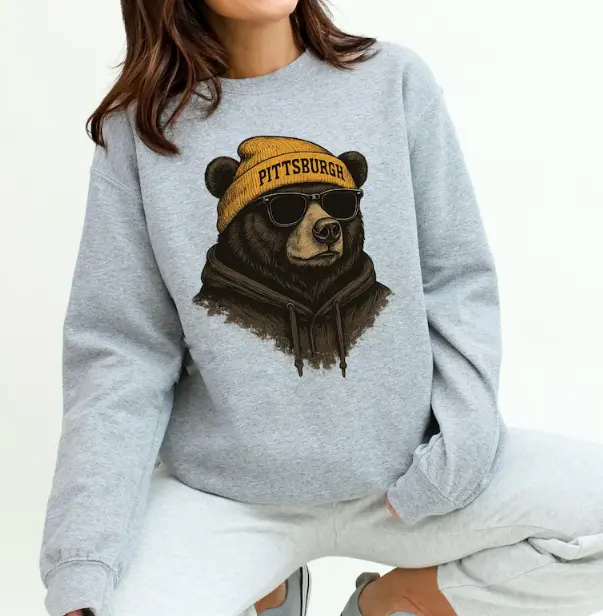 Pittsburgh Football Mascot Sweatshirt, Sports Fan Game Day Sweatshirt, Gift For Pittsburgh
