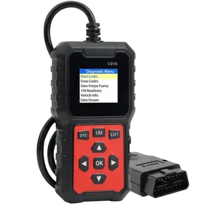 2026 New Upgraded OBD2 Scanner | Automotive Diagnostic Tool. Supports checking engine malfunction lights, clearing trouble codes, real-time data streaming, I/M readiness indicator, vehicle information access and voltage testing.