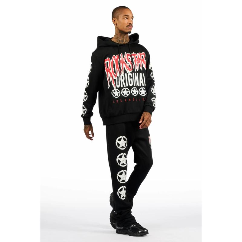 Wizzurd Black Stacked Track Set