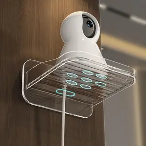 Monitoring Stand Nail-Free Wall-Mounted Storage Rack Perforated Camera-Free Monitoring Outdoor Home Indoor Wall-Mounted Storage Rack Open Shelf Storage