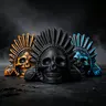 Ceramic Aztec Death Whistle - 125+ Decibels Loud Authentic Human Scream Sound Hand Wind Instrument, Easy to Blow, Funky Unique Accessories for Halloween, Pranks, Unique Gifts for Man, Freak Gift for Her (Porcelain Option)