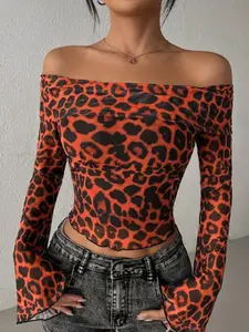 European and American Style One-Shoulder Mesh Long Sleeve Top, Y2K Retro Slim Fit, Streetwear Sheer Undergarment, Fall Fashion