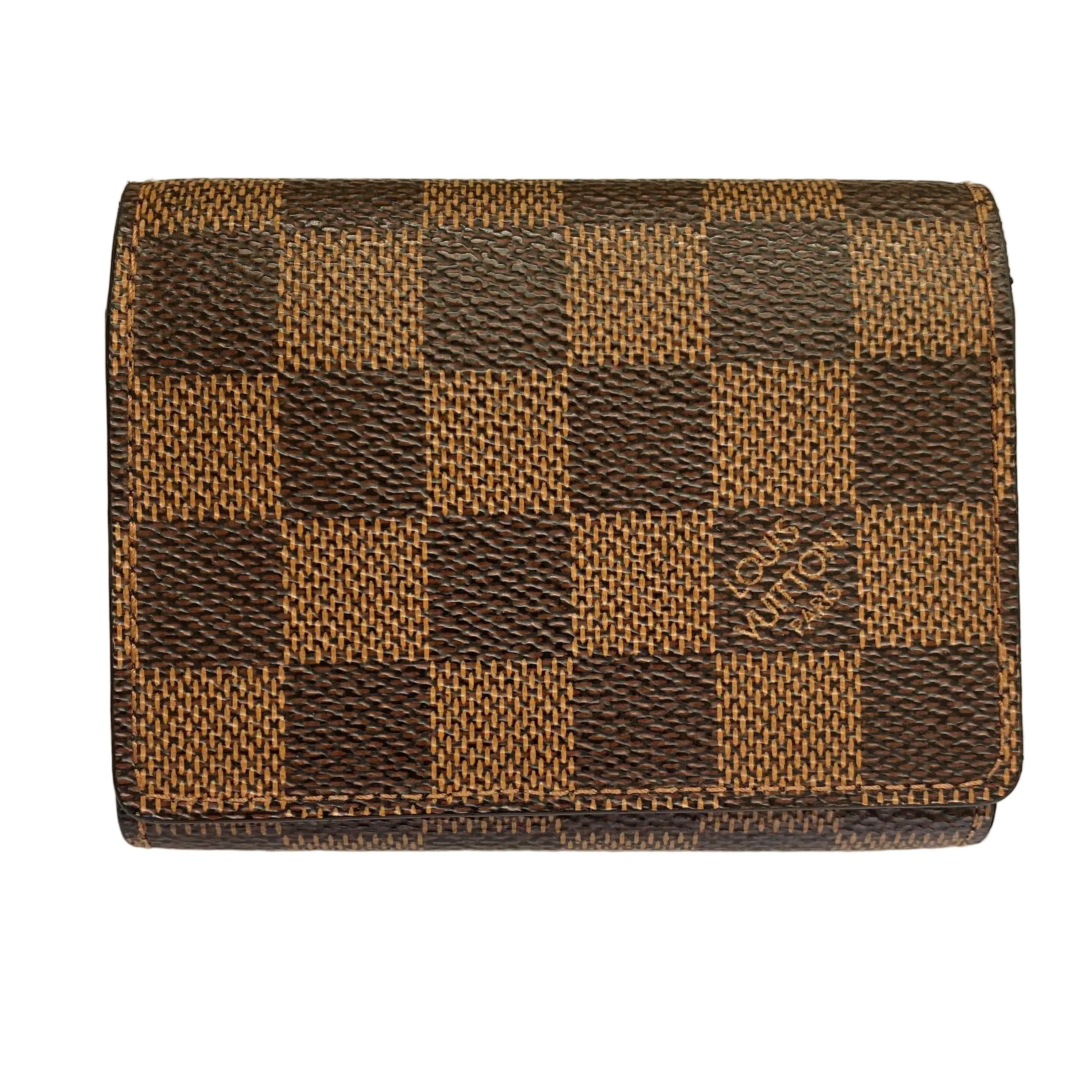 Pre-owned Louis Vuitton Card Holder Small leather goods FINAL SALE NO RETURN NO CANCEL damier ebene cardholder CA0035 authentic with coa 42x32