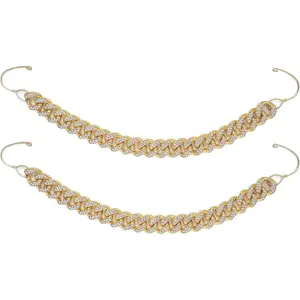 Bling Shoe Chains For Adults Women Men Teens Girls Boys, Rhinestone Chain Shoe Charms For Clog Sandals,Shoe Decoration Accessories For Birthday Gifts Party Favors