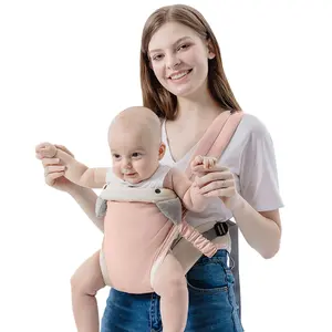 Baby Carrier With Pocket For Newborns ToToddlers, 4-in-1 Easy To Wear ErgonomicallyAdjustable Breathable Strap, Perfect ForInfants Under 45 Pounds,(pink)