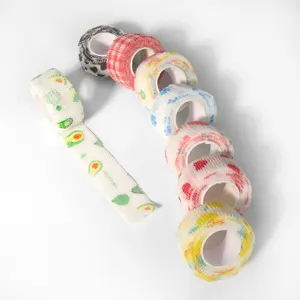 A self-adhesive printed bandage, finger guard bandage, elastic bandage, writing sports tape, non-woven fabric, men's and women's sports finger guard and wrist bandage
