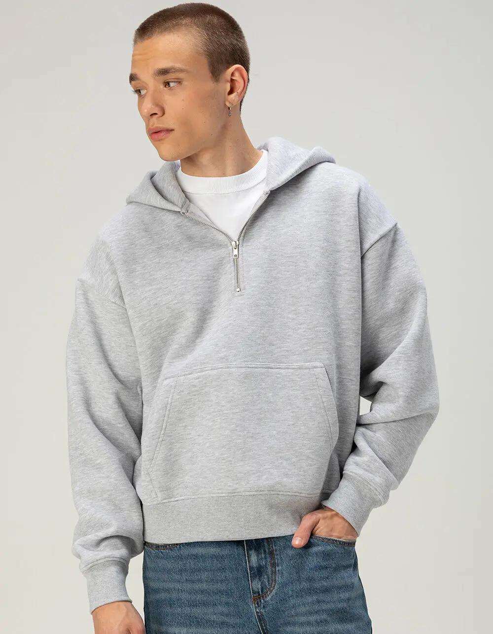 RSQ Mens Quarter Zip Hoodie