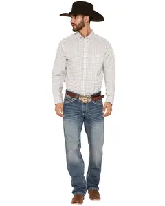 Ariat Men's M4 Coltrane Durango Medium Wash Low Rise Relaxed Bootcut Jeans - 10017511