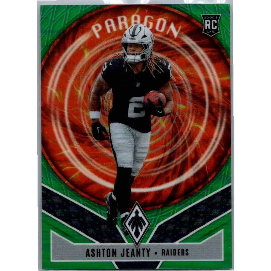 2025 Panini Phoenix #10 Ashton Jeanty Paragon Green Prizm #/99