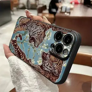 Tiger Pattern Phone Case, Decorated with Roaring Tiger and Floral Patterns, Suitable for iPhone 16/15/14/13/12 Pro Plus Promax Models, TPU Material Shockproof Protection, Gift for Family, Friends, Children for Birthdays Suitable for Google Pixel 10 Pro XL