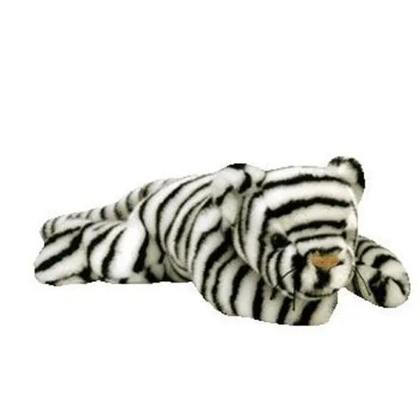 TY Beanie Buddy - WHITE TIGER the Tiger (Blizzard) (13 inch) - MWMTs