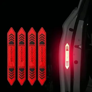 Nighttime Reflective Car Door Warning Sticker, Personalized Decorative Car Body Sticker, Reflective Vehicle Decal for Safety and Style