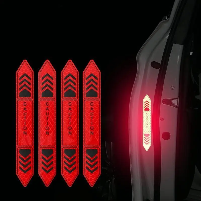Nighttime Reflective Car Door Warning Sticker, Personalized Decorative Car Body Sticker, Reflective Vehicle Decal for Safety and Style, Car Accessories