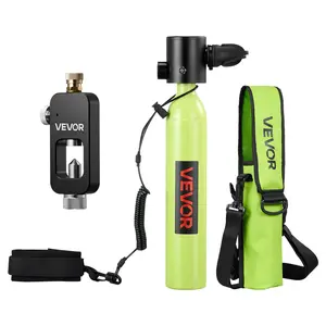 fathersdaygift VEVOR Mini Scuba Tank, 0.5L Portable Diving Tank for Underwater Breathing, Reusable Lung Diving Cylinder up to 10 Minutes Dive Time, Emergency Rescue Pony Bottle with Refill Adapter for Snorkeling