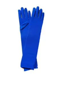 Women's Sheer Extra Long Gloves Black Elastic Lace Semi-transparent Opera Halloween Performance Banquet Mesh Gloves