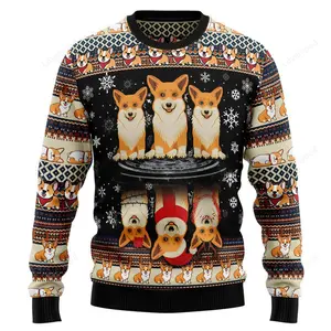 Pembroke Welsh Corgi Ugly Christmas Sweater, Dog Christmas sweatshirts, Christmas gift