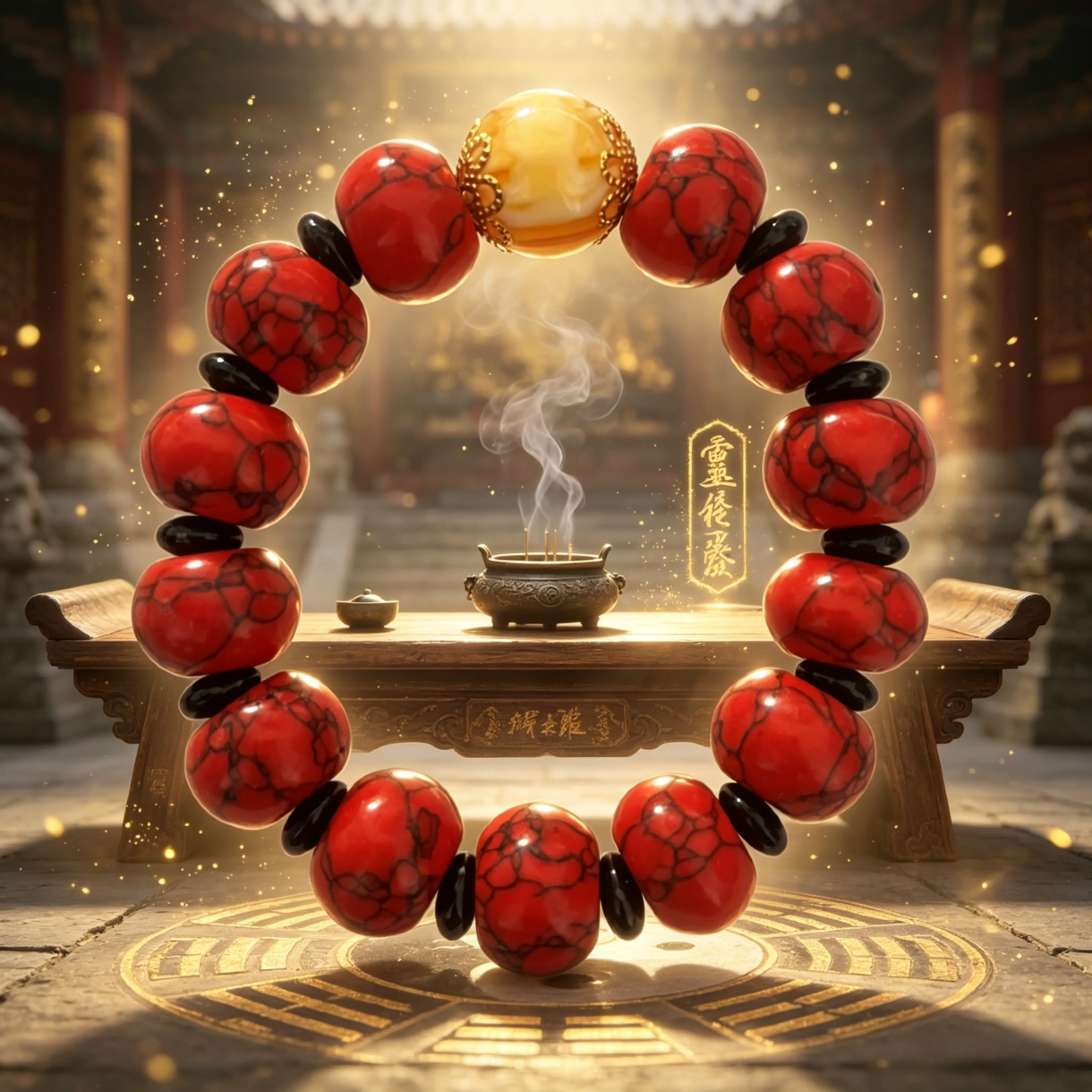 Turn Negative Energy Around! Taoist Red Agate Bracelet for Protection, Luck & Inner Strength
