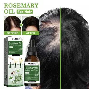 daily hair care product，OUHOE hair care rosemary oil prevents hair loss, nourishes and strengthens hair, and is a hair care essential oil Coconut Haircare Peppermint Restore