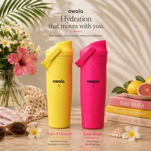 [Limited Free Gift Included] Owala FreeSip Sway 30oz Golf Collection Water Bottle – That’s A Gimmie & Early Birdie Special Edition Leak Proof Tumbler Gift
