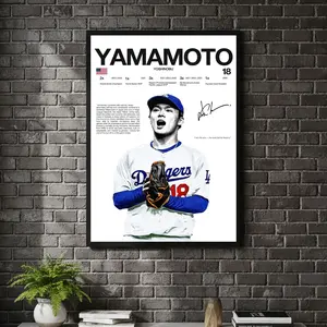 [ SPORT UNFRAMED - SALE UP TO 45% ] Yoshinobu Yamamoto - Hardline Series Baseball Sports Poster