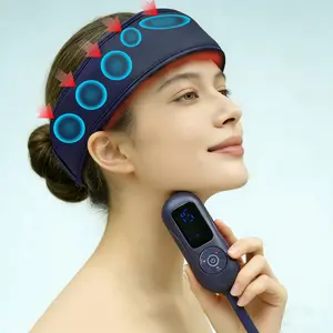 Portable Lightweight Heated Head Massager, Electric Head Massage Device, USB Rechargeable Massagers, Freely Adjustable Multiple Modes, Perfect Holiday Gift for Parents and Elders, Relaxation Aid