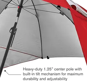 Premiere UPF 50+ Umbrella Shelter for Sun and Rain Protection