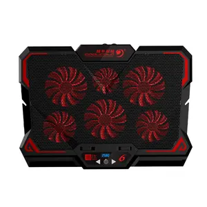 New model, cooler, thin ice six-fan touch-control laptop cooler, gaming laptop cooler