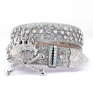 SPINNING RHINESTONE BELT BY SANDERSBRIAN