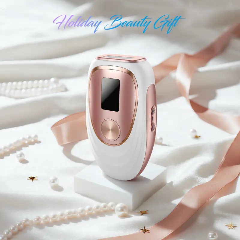 LYSMOSKI FDA-Cleared Metal IPL Hair Removal Epilator Kit (TM002 Device) with Cooling System, 999900 Flashes, Pain-Free Dual Modes, Auto Mode, No Daily Care Needed, Safe & Gentle for Women, Facial, Bikini Line, Arms, Legs Use