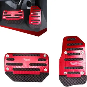 Anti-slip Car Modified Foot Pedal Installation Protection 2pcs of Car Anti-slip Pedal Pad Suit, Accelerator Pedal Cover, Car Brake Pedal Protector, Automatic Auto Parts, Most Cars, Trucks and Vans
