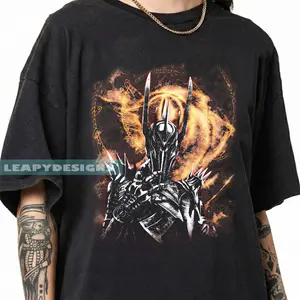 [ Sale Up To 40%]Comfort Colors® Sauron Dark Lord Shirt, Fantasy Graphic Tee, Mordor Villain Shirt, Gothic Oversized T-Shirt