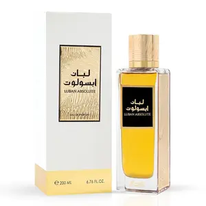 Luban Absolute Eau de Parfum Spray 200ml (6.76 oz) by Rasasi | The Absolute Essence of Resinous Luxury