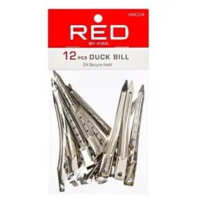 Red 12pc duck bill clip