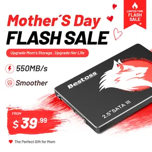Bestoss 2.5'' 256GB/512GB/1TB SSD SATA III 3D nand Internal Solid State Drive(SSD),speed up to  550MB/s,PC Desktop & Laptop compatible,Office/Students/Home Entertainment