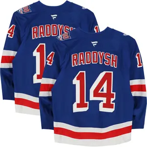 Taylor Raddysh New York Rangers Game-Used #14 Blue Set 2 Jersey from the 2025-26 NHL Season - Fanatics Authentic Certified