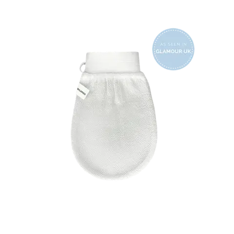 Wildpier Plant-Based Eco-Friendly Biodegradable Bath Exfoliating Mitts & Gloves - Normal Skin Tool, Targets Body, Face, and Bikini Zones, Combats Keratosis Pilaris & Ingrown Hairs, Exfoliating Back Washcloth
