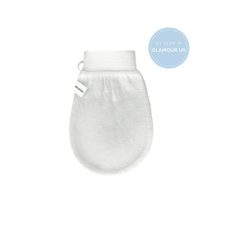 Wildpier Plant-Based Eco-Friendly Biodegradable Bath Exfoliating Mitts & Gloves - Normal Skin Tool, Targets Body, Face, and Bikini Zones, Combats Keratosis Pilaris & Ingrown Hairs, Exfoliating Back Washcloth