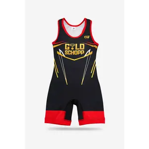Gold Schopp Wrestling Singlet BOTH COLORS INCLUDED