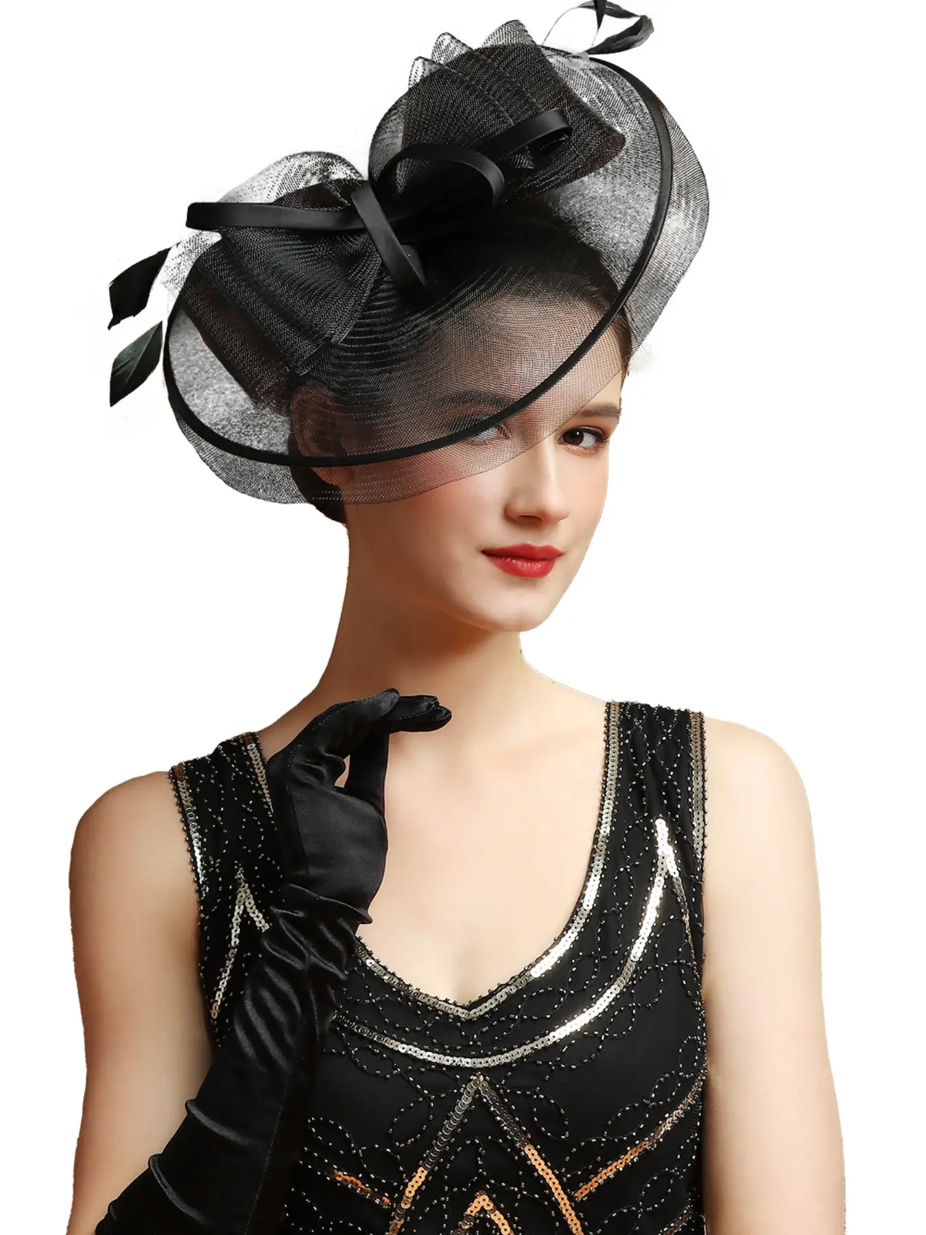1PC Fascinators Hats for Women Kentucky Pillbox Headband Hair Clip for Tea Party,Halloween, Christmas,Derby Hat for Horse Rase Day