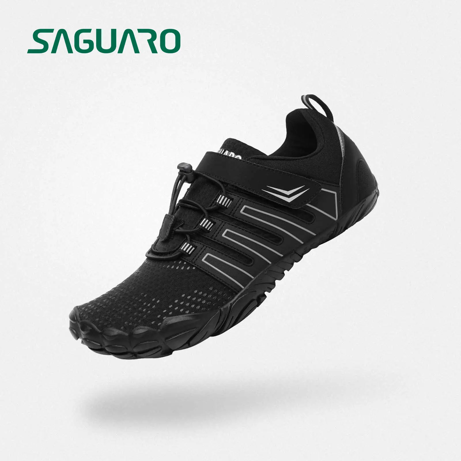 Saguaro Vigor II-Men's and Women's Barefoot Shoes | Zero Drop Sole | Optimal Relaxation ||Breathable | Minimalist Black Flat Outdoorfun Outdoor Sneak