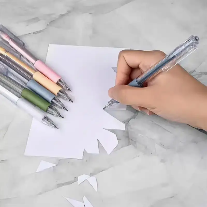 Random Color Plastic Scissors Pen (1/6counts), Retractable Precision Craft Cutting Pen, Creative Paper Cutting Tool for Art Paper Scrapbook